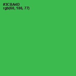 #3CBA4D - Sea Green Color Image