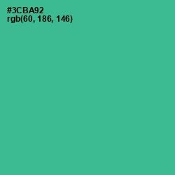 #3CBA92 - Keppel Color Image