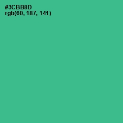#3CBB8D - Keppel Color Image