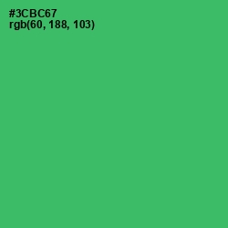 #3CBC67 - Sea Green Color Image