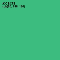 #3CBC7E - Sea Green Color Image