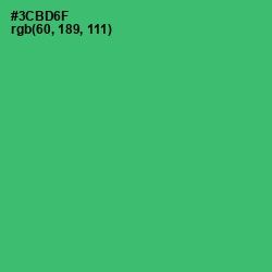 #3CBD6F - Sea Green Color Image