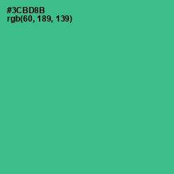 #3CBD8B - Keppel Color Image