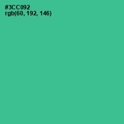 #3CC092 - Shamrock Color Image