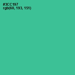 #3CC197 - Shamrock Color Image