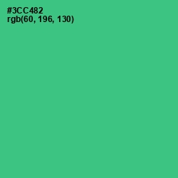 #3CC482 - Shamrock Color Image