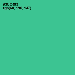 #3CC493 - Shamrock Color Image