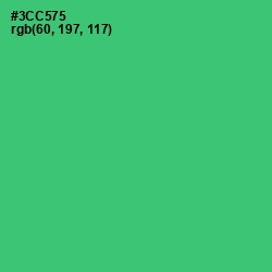 #3CC575 - Malachite Color Image