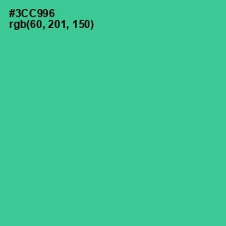 #3CC996 - Shamrock Color Image