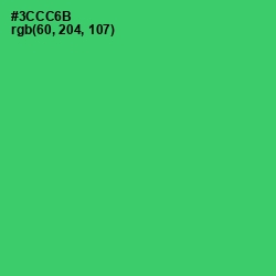 #3CCC6B - Malachite Color Image