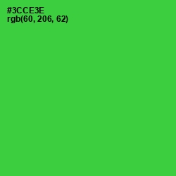 #3CCE3E - Harlequin Color Image