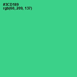#3CD189 - Shamrock Color Image