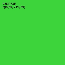 #3CD33B - Harlequin Color Image