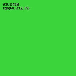 #3CD43B - Harlequin Color Image