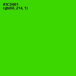 #3CD601 - Harlequin Color Image