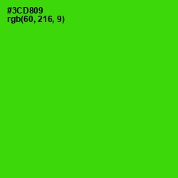 #3CD809 - Harlequin Color Image