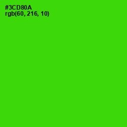 #3CD80A - Harlequin Color Image