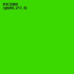 #3CD900 - Harlequin Color Image