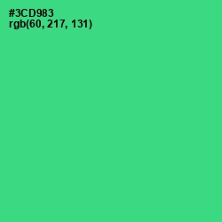 #3CD983 - Shamrock Color Image