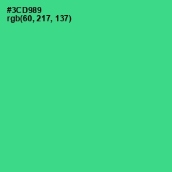 #3CD989 - Shamrock Color Image