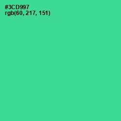 #3CD997 - Shamrock Color Image