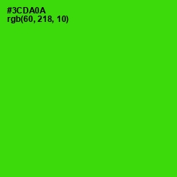 #3CDA0A - Harlequin Color Image