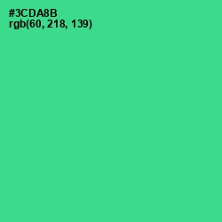 #3CDA8B - Shamrock Color Image