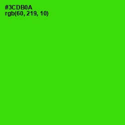 #3CDB0A - Harlequin Color Image