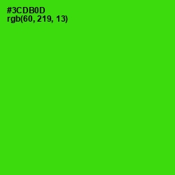 #3CDB0D - Harlequin Color Image