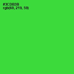 #3CDB3B - Harlequin Color Image