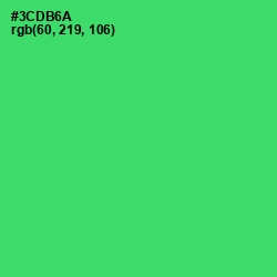 #3CDB6A - Malachite Color Image