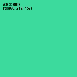 #3CDB9D - Shamrock Color Image