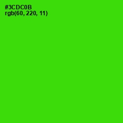 #3CDC0B - Harlequin Color Image