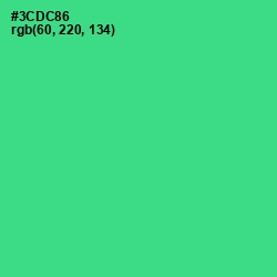 #3CDC86 - Shamrock Color Image