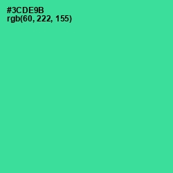 #3CDE9B - Shamrock Color Image