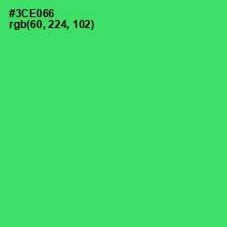#3CE066 - Malachite Color Image