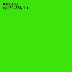 #3CE40B - Harlequin Color Image