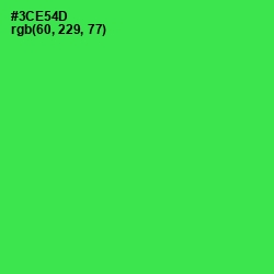 #3CE54D - Malachite Color Image