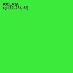 #3CEA3A - Harlequin Color Image