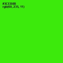 #3CEB0B - Harlequin Color Image