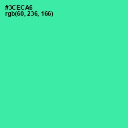 #3CECA6 - Shamrock Color Image