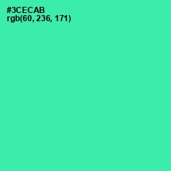 #3CECAB - Shamrock Color Image