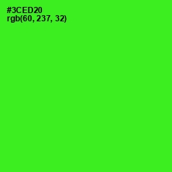 #3CED20 - Harlequin Color Image
