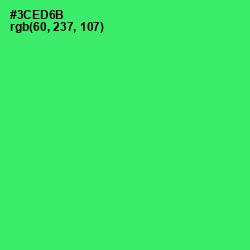 #3CED6B - Malachite Color Image