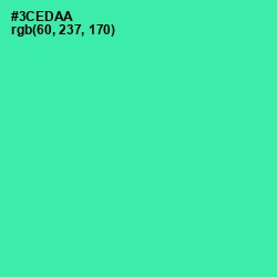 #3CEDAA - Shamrock Color Image