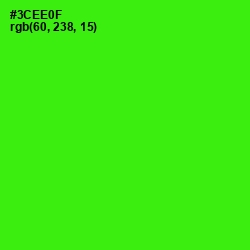 #3CEE0F - Harlequin Color Image