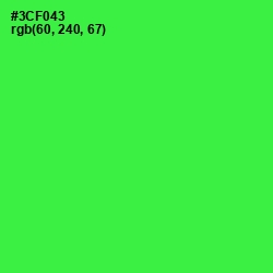 #3CF043 - Malachite Color Image