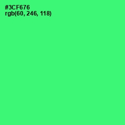#3CF676 - Spring Green Color Image