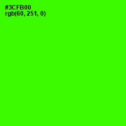 #3CFB00 - Harlequin Color Image
