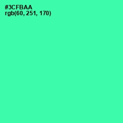 #3CFBAA - Shamrock Color Image